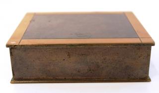 Appraisal: Art Deco Bronze Copper Cigarette Box s Manufactured by the