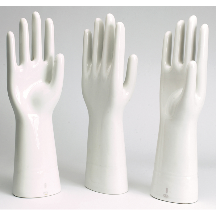 Appraisal: Richard Ginori porcelain glove forms three