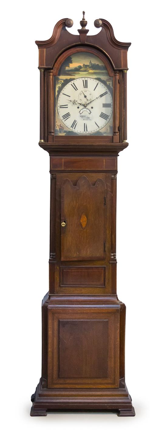 Appraisal: Sale Lot A Welsh Oak and Mahogany Clock th century