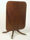 Appraisal: BREAKFAST TABLE - Circa - plum pudding mahogany tilt top