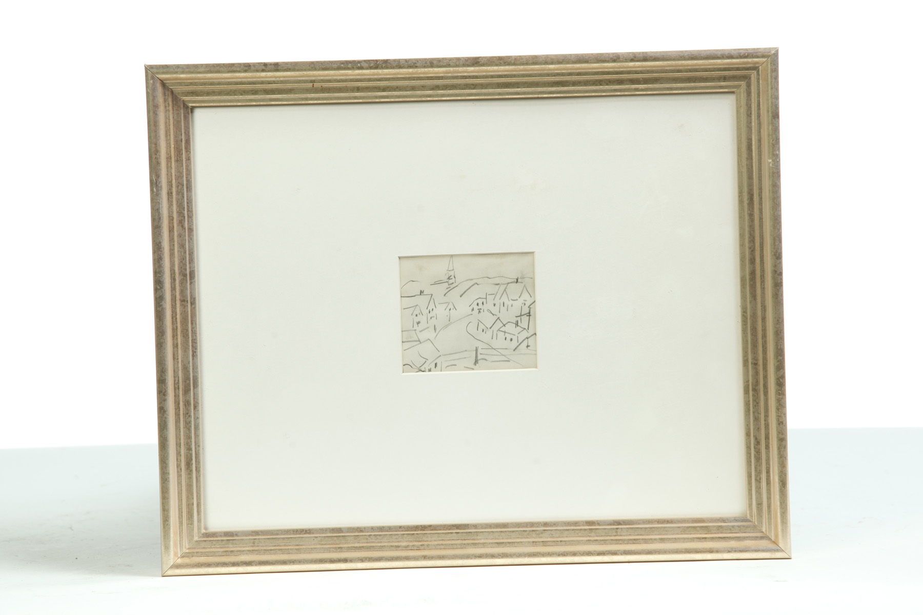 Appraisal: FRAMED PENCIL SKETCH ATTRIBUTED TO ALICE SCHILLE COLUMBUS OHIO -