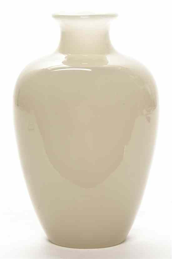 Appraisal: A Chinese Peking Glass Vase of baluster form with opaque