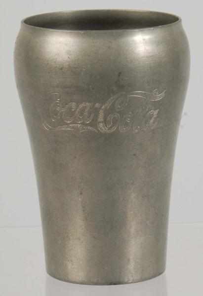 Appraisal: Pewter Coca-Cola Glass Description s Light surface marks and wear