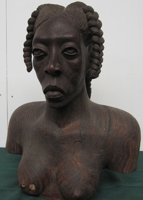 Appraisal: CARVED BUST FEMALE