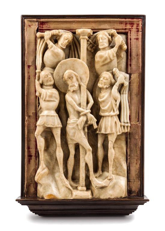 Appraisal: Sale Lot A Continental Alabaster Plaque circa th th century