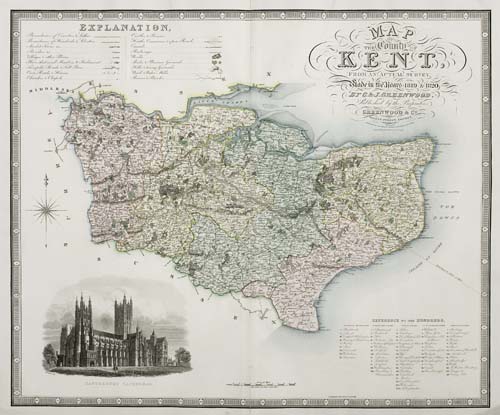 Appraisal: GREENWOOD CHARLES and JOHN Group of double-page engraved maps of