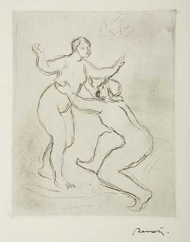 Appraisal: PIERRE-AUGUSTE RENOIR Le Fleuve Scamandre e planche Etching and soft-ground