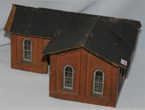 Appraisal: MODEL TRAIN DEPOT Finely painted and constructed Early th c