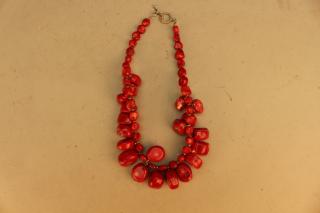 Appraisal: Vintage Red Coral Necklace Vintage Red Coral Necklace