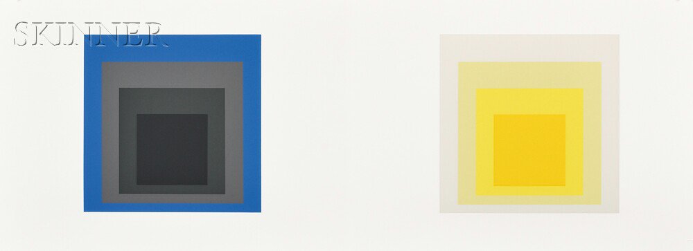 Appraisal: Josef Albers German American - Twenty-five Folders from the Double