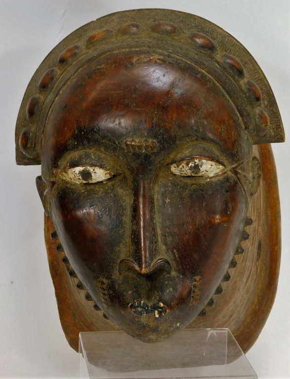 Appraisal: IVORY COAST BAULE AFRICAN PORTRAIT MASK Ivory Coast th CenturyHuman