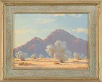 Appraisal: JOHN WILLIAM HILTON American - SILVER TREES GOLD SAND Fine