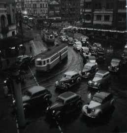 Appraisal: Max Dupain - Rush Hour Kings Cross photograph inscribed 'Rush