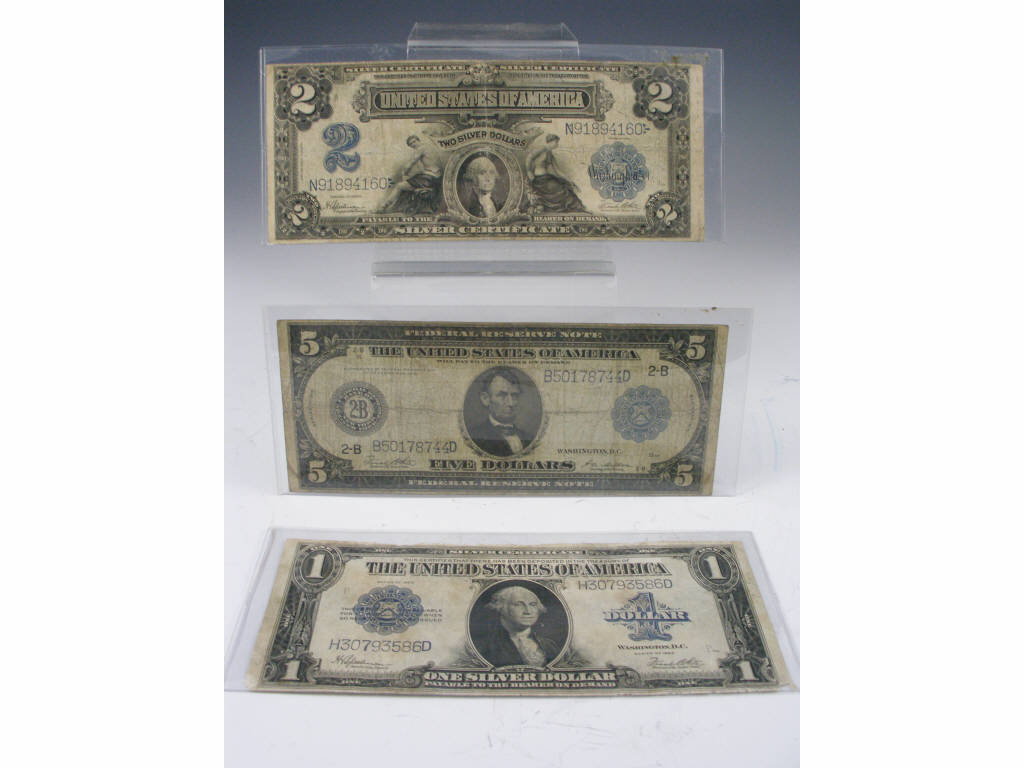 Appraisal: Series Silver Certificate with White Speelman signatures - lot includes