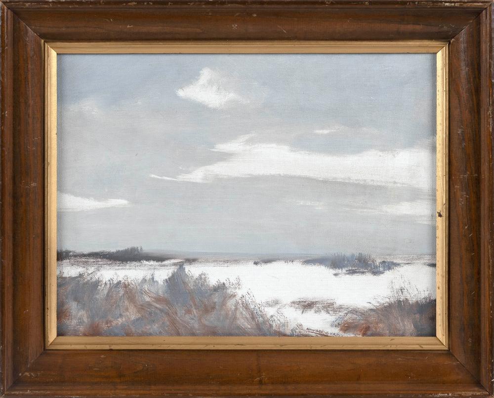 Appraisal: HOWARD CURTIS MASSACHUSETTS - COASTAL LANDSCAPE OIL ON CANVAS BOARD