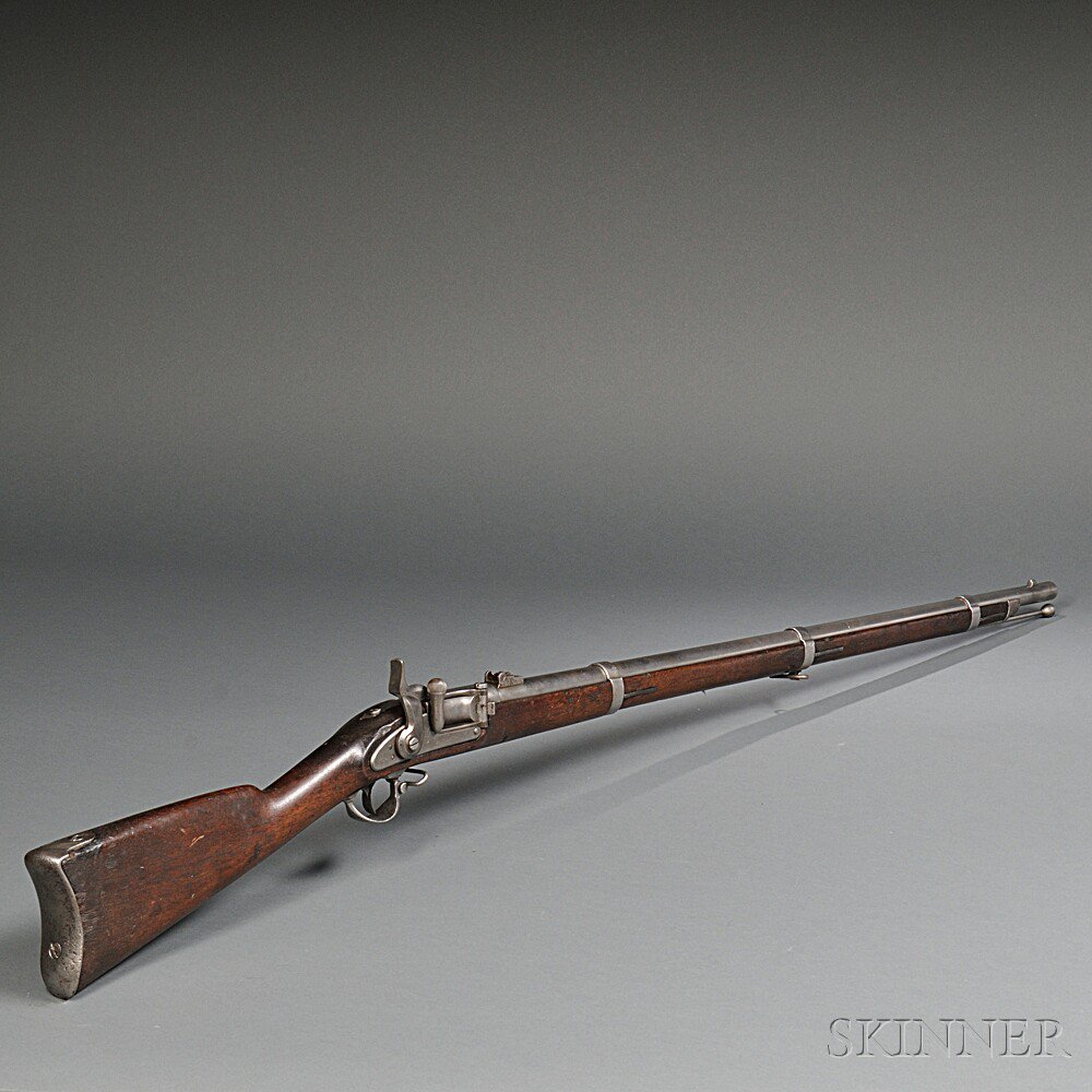 Appraisal: Needham Conversion of a Model Rifle-musket c walnut stock with