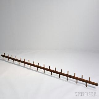 Appraisal: Drying Rack pine dark brown patina -in long dowels extend