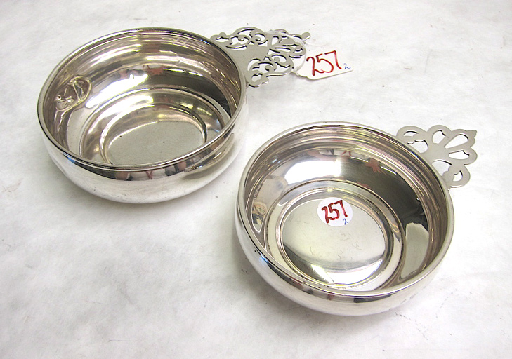 Appraisal: TWO STERLING SILVER PORRINGERS one by Gorham the other Genova