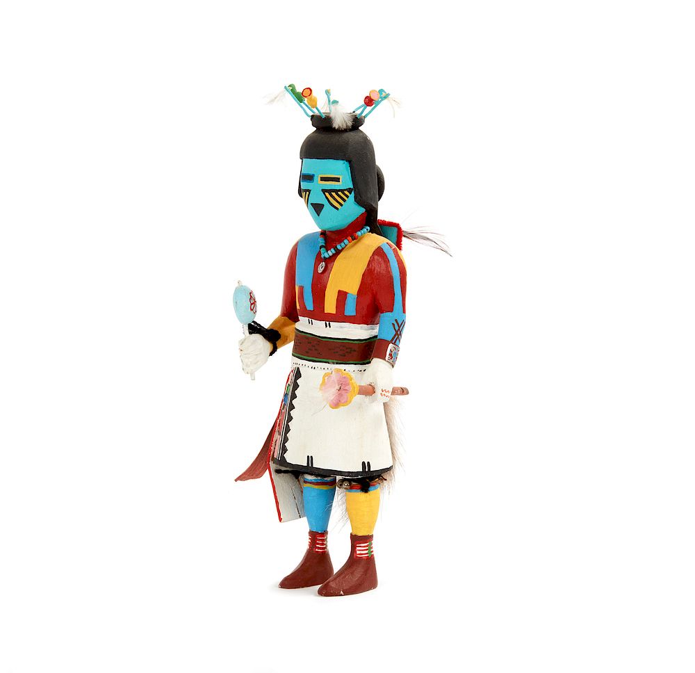 Appraisal: Hopi Flute Kachina Lenang Hopi Flute Kachina Lenang by G