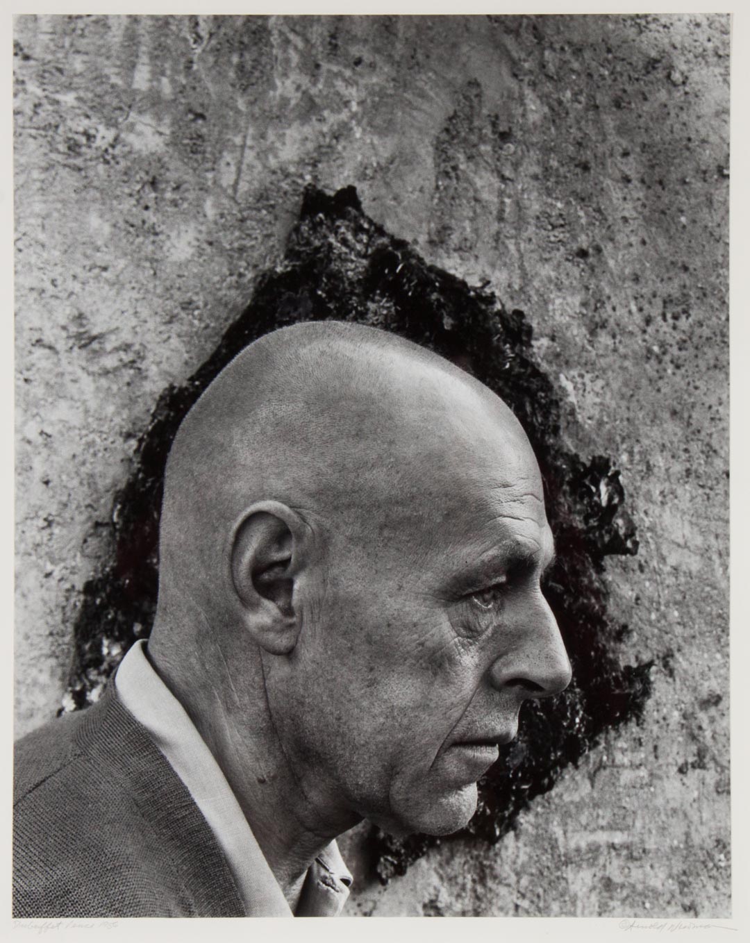 Appraisal: Arnold Newman Jean Dubuffet photograph American - Silver gelatin print