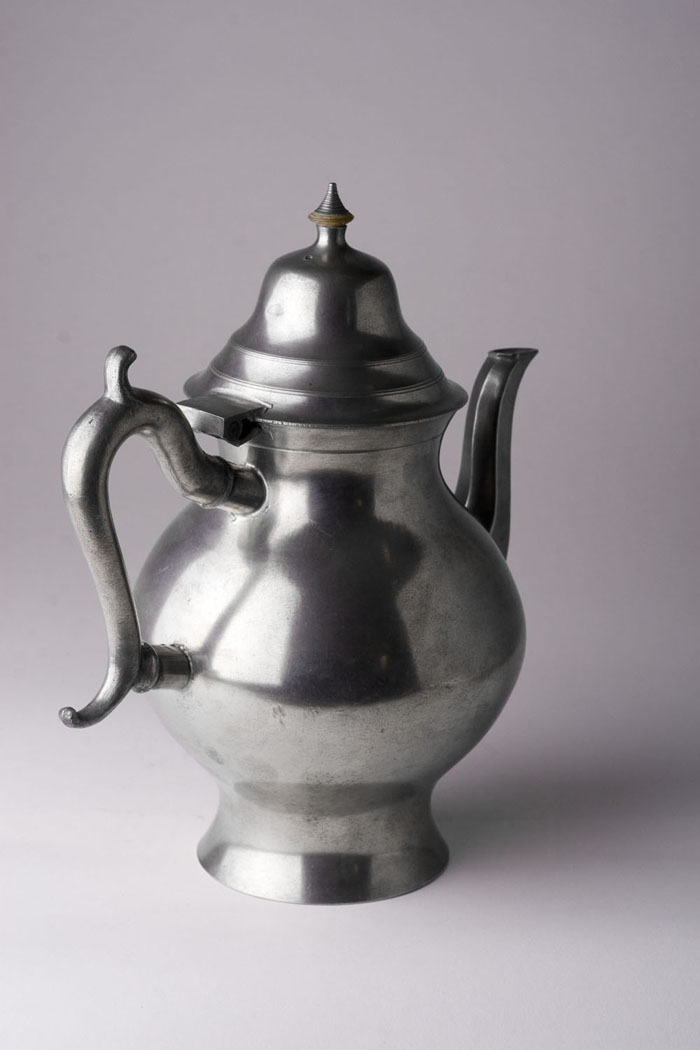 Appraisal: PEWTER TEAPOT SAMUEL KILBOURN D Hartford Connecticut circa - Baltimore