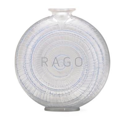 Appraisal: LALIQUE Escargot vase clear and frosted glass Condition Report