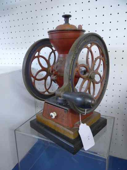 Appraisal: th c Enterprise coffee grinder Model Phil Pa '' Ht