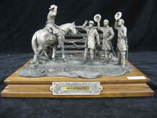 Appraisal: Chilmark Pewter Civil War Statue''Lee at Appomattox'' by Burnam ''