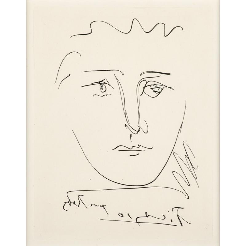 Appraisal: PABLO PICASSO - Restrike etching L'Age du Soleil Pour Roby