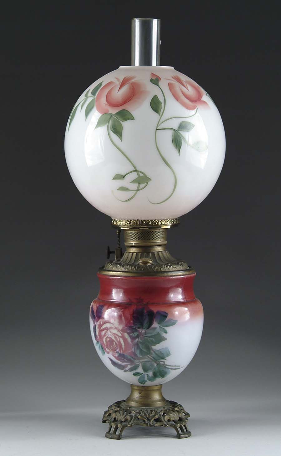 Appraisal: PARKER MEDIUM SIZED GONE WITH THE WIND LAMP Height including