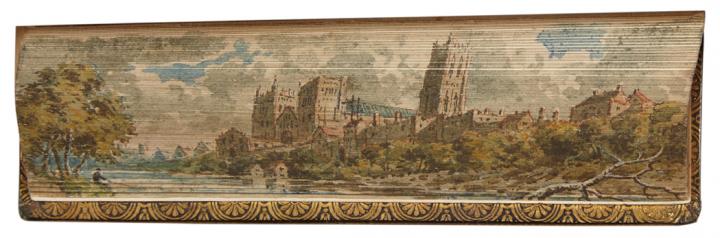 Appraisal: FORE-EDGE PAINTINGS Group of three The Christian Year Oxford th