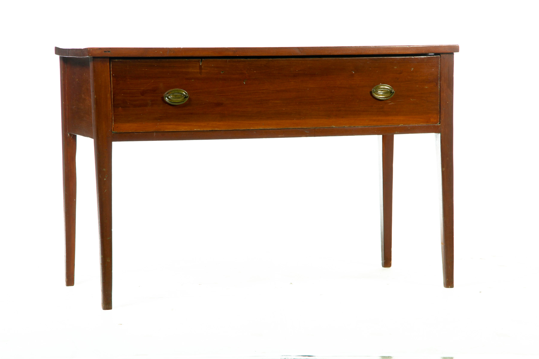 Appraisal: ONE-DRAWER WORK TABLE American st quarter- th century cherry with