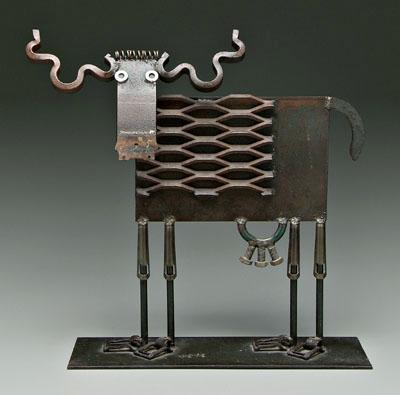 Appraisal: Bill Heise sculpture Burlington Vermont th century cow signed quot