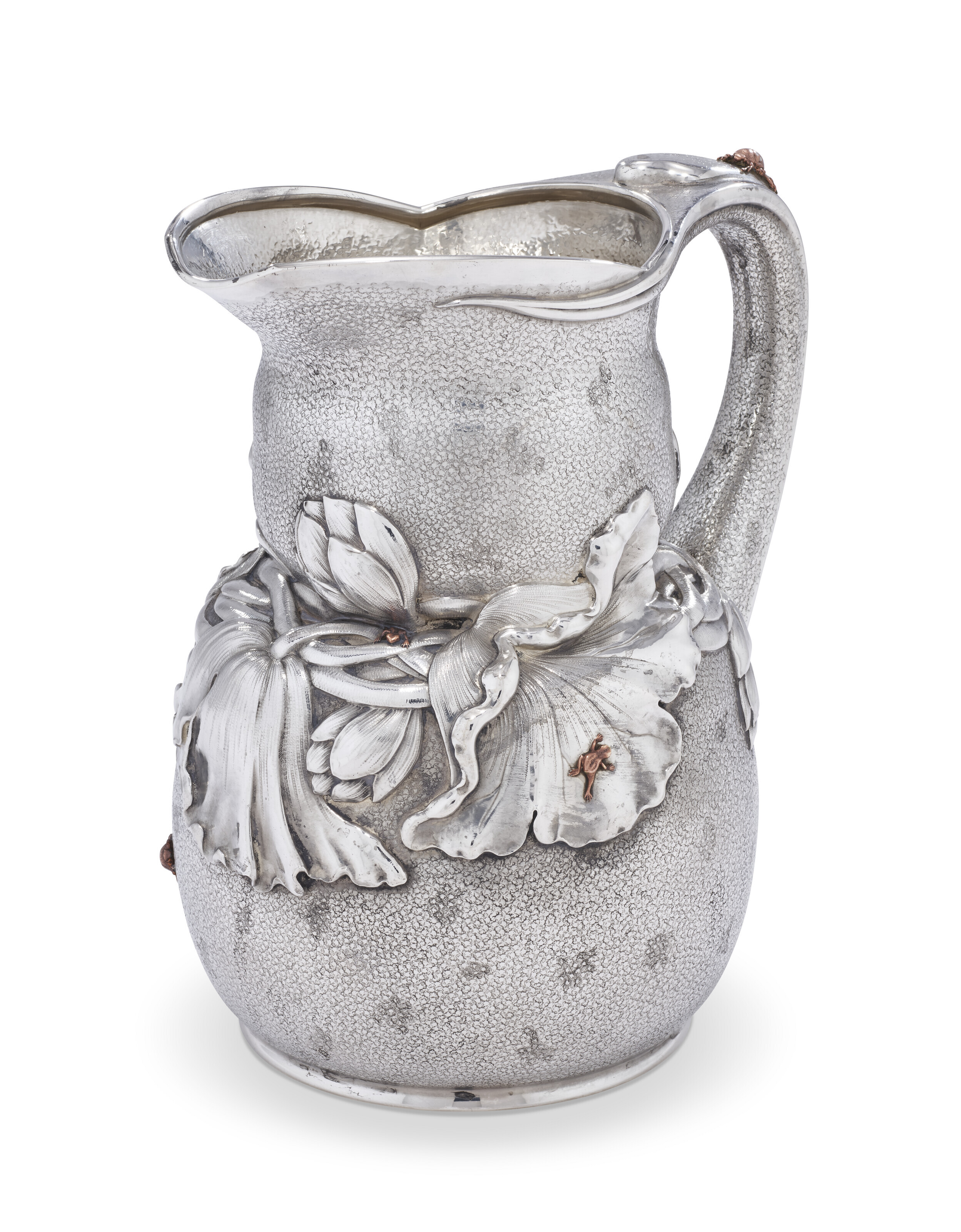 Appraisal: AN AMERICAN SILVER AND MIXED-METAL WATER PITCHER MARK OF TIFFANY