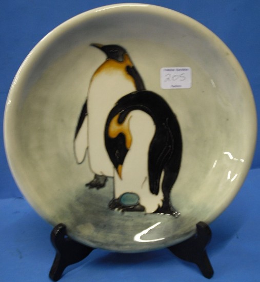 Appraisal: Moorcroft Limited Edition Penguin Plate Designed By Sally Tuffin Diameter