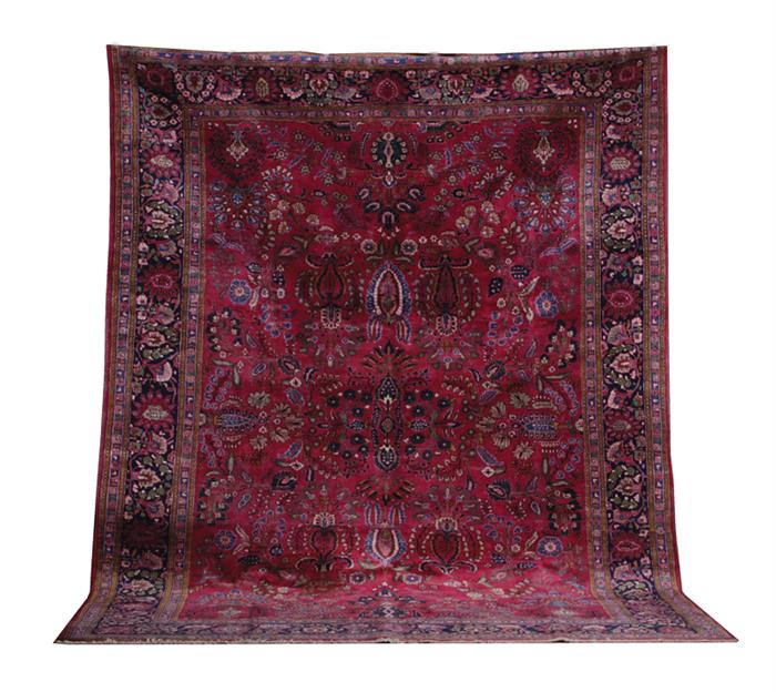 Appraisal: Persian Sarouk carpet ' x ' Provenance South Carolina private