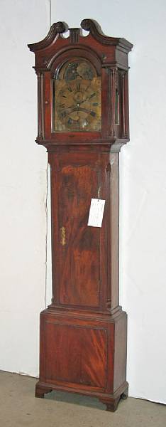 Appraisal: A George III mahogany tall case clock third quarter th