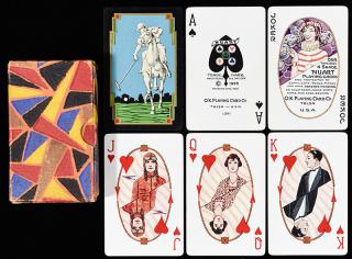 Appraisal: O K Playing Card Co Nuart Four Shade Playing Cards