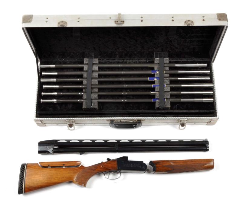 Appraisal: Krieghoff Model G Shotgun Set Serial This model has ported