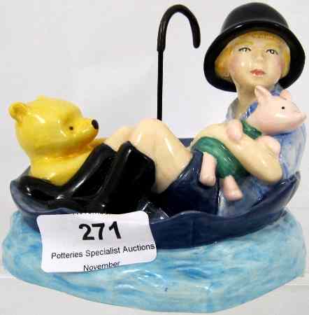 Appraisal: Royal Doulton Winnie the Pooh Tableau The Brain of Pooh