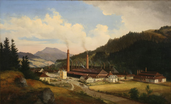 Appraisal: German or Austrian School Late th Century Factory in a