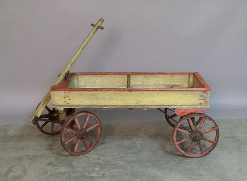 Appraisal: Painted child's wagon th c