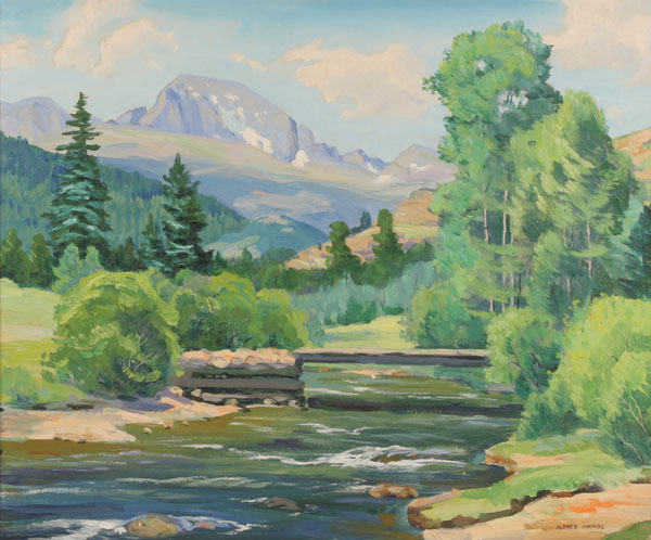 Appraisal: Alfred Wands American - Colorado landscape oil on canvas x