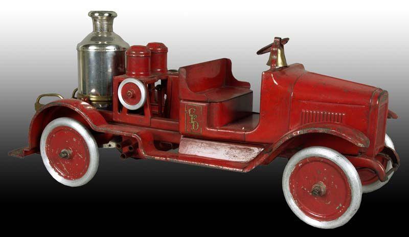 Appraisal: Pressed Steel Buddy L Fire Pumper Truck Toy Description ''