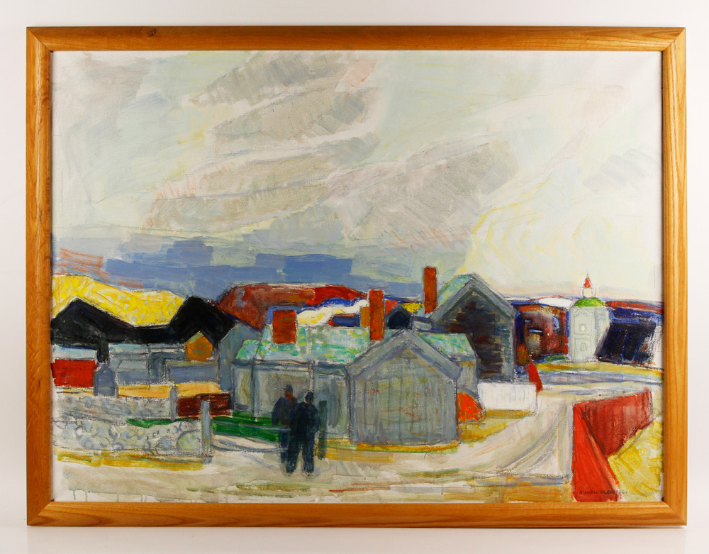 Appraisal: - Gleditsch Landscape in Norway O C Rolf Juell Gleditsch