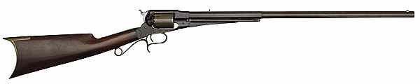 Appraisal: Remington Percussion Revolving Rifle cal octagonal-to-round barrel S N Marked