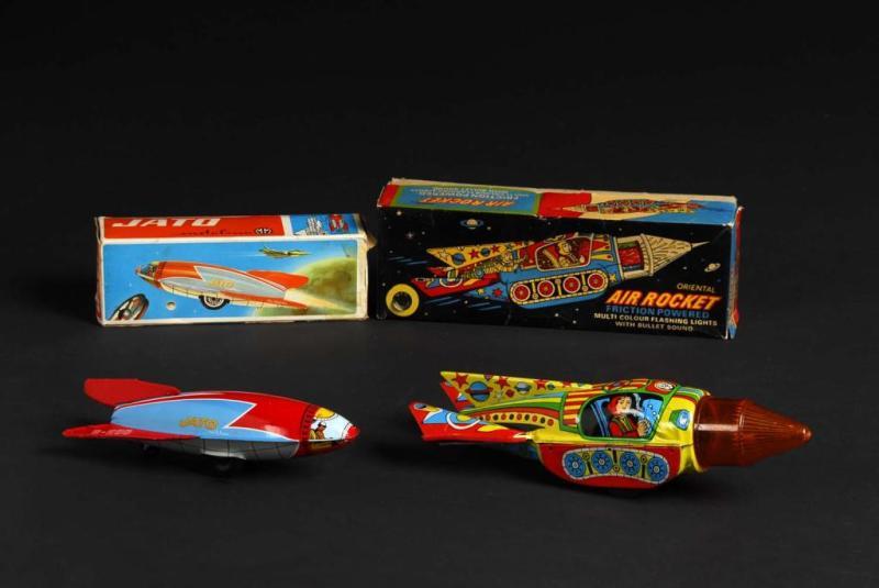 Appraisal: Lot of Rocket Toys Description Brazilian and Indian Both are