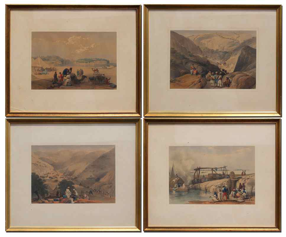 Appraisal: ATKINSON James After Afghanistan Hand-Colored Lithographs After Atkinson's Drawings done