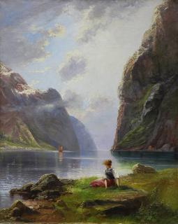 Appraisal: Painting Hans Dahl Hans Dahl Norwegian - Lady Seated by