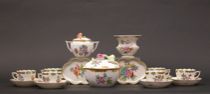 Appraisal: Herend Queen Victoria Collection Hand-Painted Tea Service Herend hand-painted tea